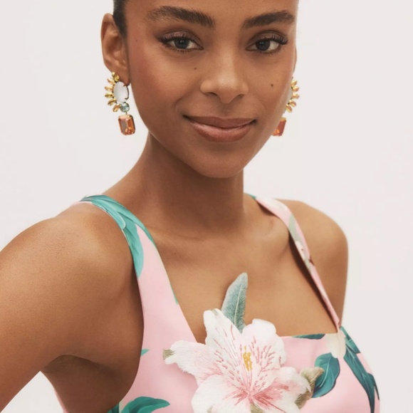 Leo Lin 'Larissa' Midi Dress in Lavish Print in Pink (NWOT) - Picture 10 of 12